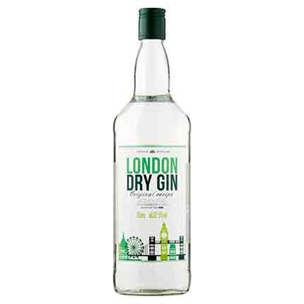 A bottle of Asda's own brand Gin